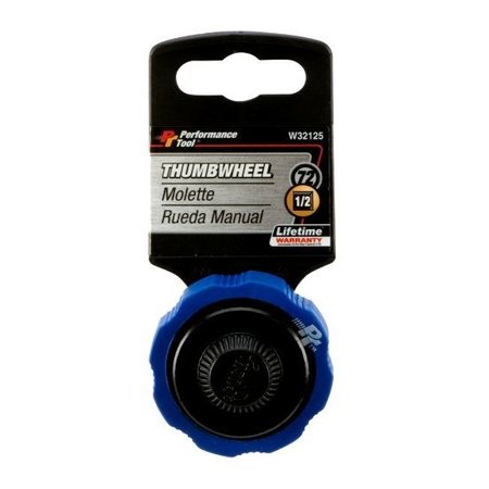 Performance Tool 1/2 Dr. Thumb Wheel Ratchet Ratchet-Thumb W, W32125 W32125